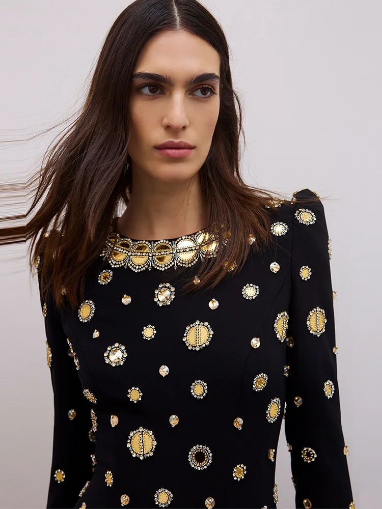 HIGH STREET Newest Fashion 2025 Designer Party Vestido Women's Formal Long Sleeve Luxurious Beaded Long Maxi Dress
HIGH STREET Newest Fashion 2025 Designer Party Vestido Women's Formal Long Sleeve Luxurious Beaded Long Maxi Dress