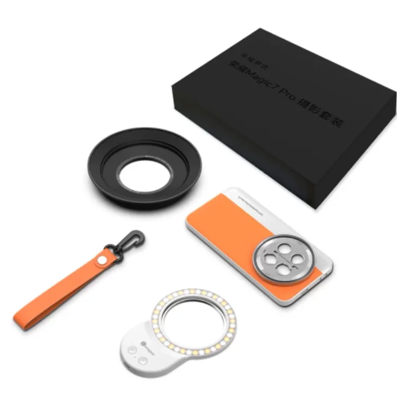 Honor Magic 7 Pro Phone Photography Kit with Fill Light Phone Strap Lens Hood Original Phone Photography Accessories
Honor Magic 7 Pro Phone Photography Kit with Fill Light Phone Strap Lens Hood Original Phone Photography Accessories