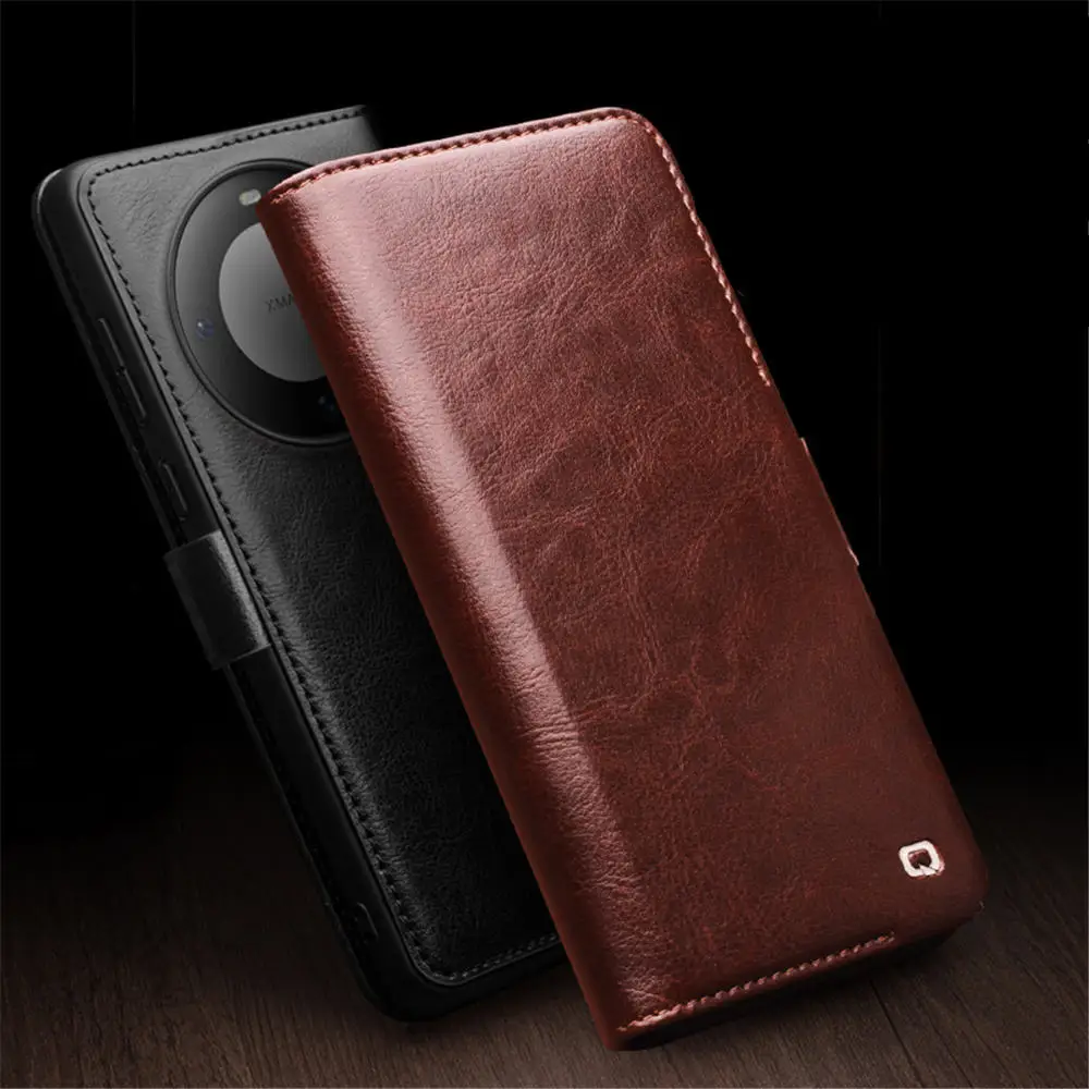 QIALINO Genuine Cowhide Leather Flip Case for Huawei Mate 60 Pro/60 Retro Business Holder Cover
QIALINO Genuine Cowhide Leather Flip Case for Huawei Mate 60 Pro/60 Retro Business Holder Cover