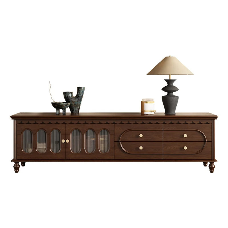 Премиальный шкаф для телевизора из массива дерева, журнальный столик для гостиной, комбинированный высокий и низкий напольный шкаф для хранения вещей в стиле французского ретро
Премиальный шкаф для телевизора из массива дерева, журнальный столик для гостиной, комбинированный высокий и низкий напольный шкаф для хранения вещей в стиле французского ретро