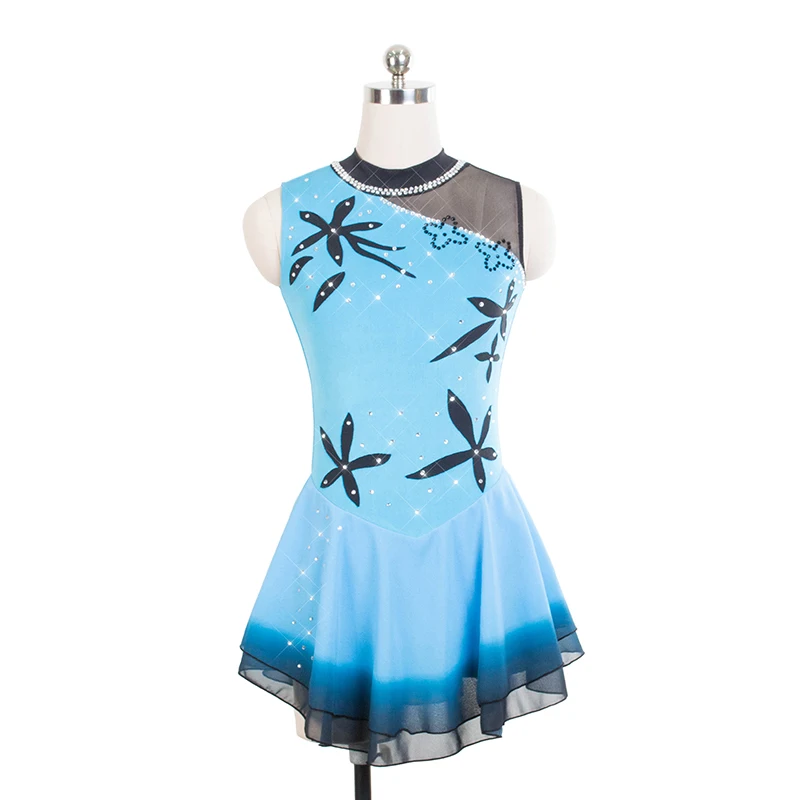 Figure Skating Dress Customized Competition Training Women's Children's Blue Black Rhythmic Gymnastics Performance Dress
Figure Skating Dress Customized Competition Training Women's Children's Blue Black Rhythmic Gymnastics Performance Dress
