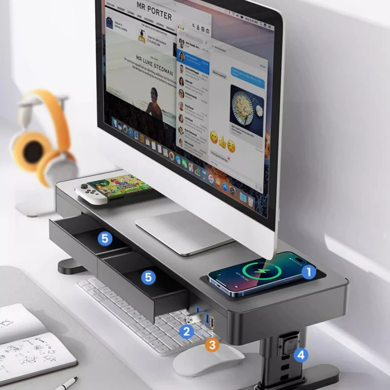 Computer Monitor Height Rack Notebook Lifting Bracket Mac Multifunctional Bracket Desktop Storage Base
Computer Monitor Height Rack Notebook Lifting Bracket Mac Multifunctional Bracket Desktop Storage Base