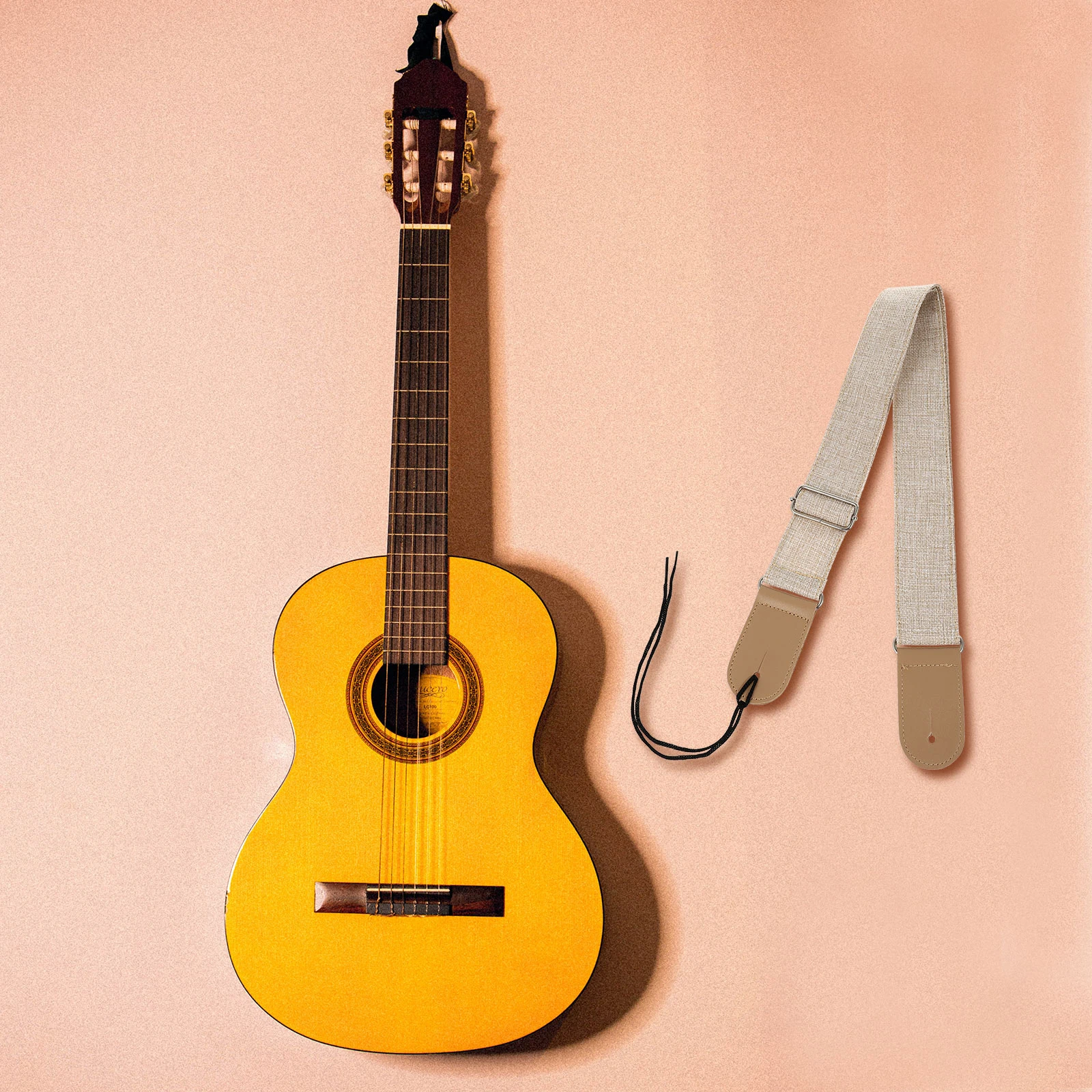 Durable Cotton Linen Leather Guitar Belt Reduced Pressure Shoulder Strap For Acoustic Electric And Bass Guitars
Durable Cotton Linen Leather Guitar Belt Reduced Pressure Shoulder Strap For Acoustic Electric And Bass Guitars