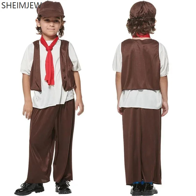 Children's Tudor Costumes Poor Villager Victorian Role Play Chimney Sweep Masquerade Costume World Book Day Boy's Suit Costume
Children's Tudor Costumes Poor Villager Victorian Role Play Chimney Sweep Masquerade Costume World Book Day Boy's Suit Costume