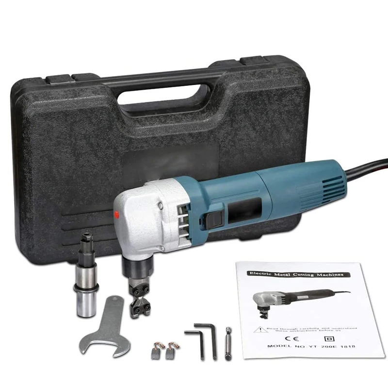 380W 1818 Electric Metal Punching Shear Sheet Metal Cutter Stainless Steel Metal Nibbler Curve Cutter 30000rpm High Speed Rotor
380W 1818 Electric Metal Punching Shear Sheet Metal Cutter Stainless Steel Metal Nibbler Curve Cutter 30000rpm High Speed Rotor