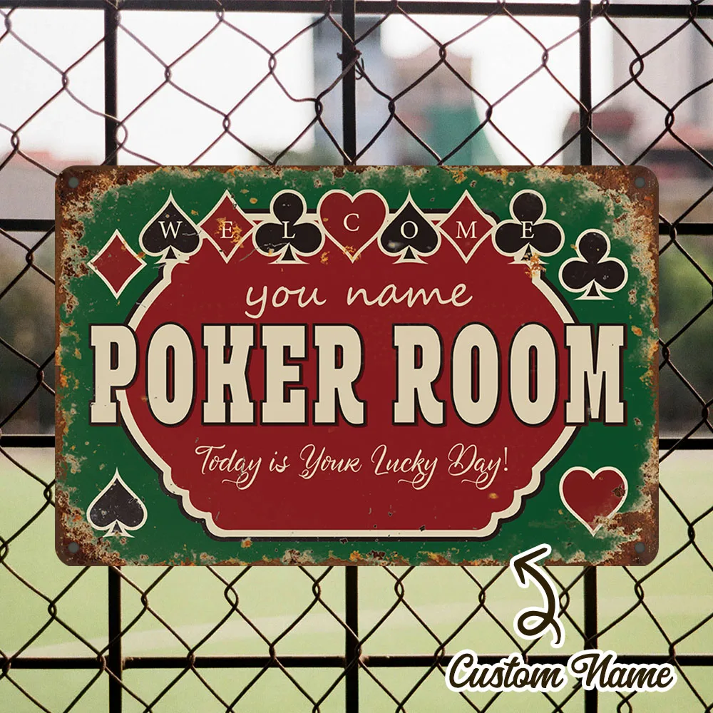 2D Flat, Vintage Poker Room Metal Wall Art Sign Easy To Hang For Outdoor Farmhouse Bar Plaque Decor Ideal Gift Decoration
2D Flat, Vintage Poker Room Metal Wall Art Sign Easy To Hang For Outdoor Farmhouse Bar Plaque Decor Ideal Gift Decoration