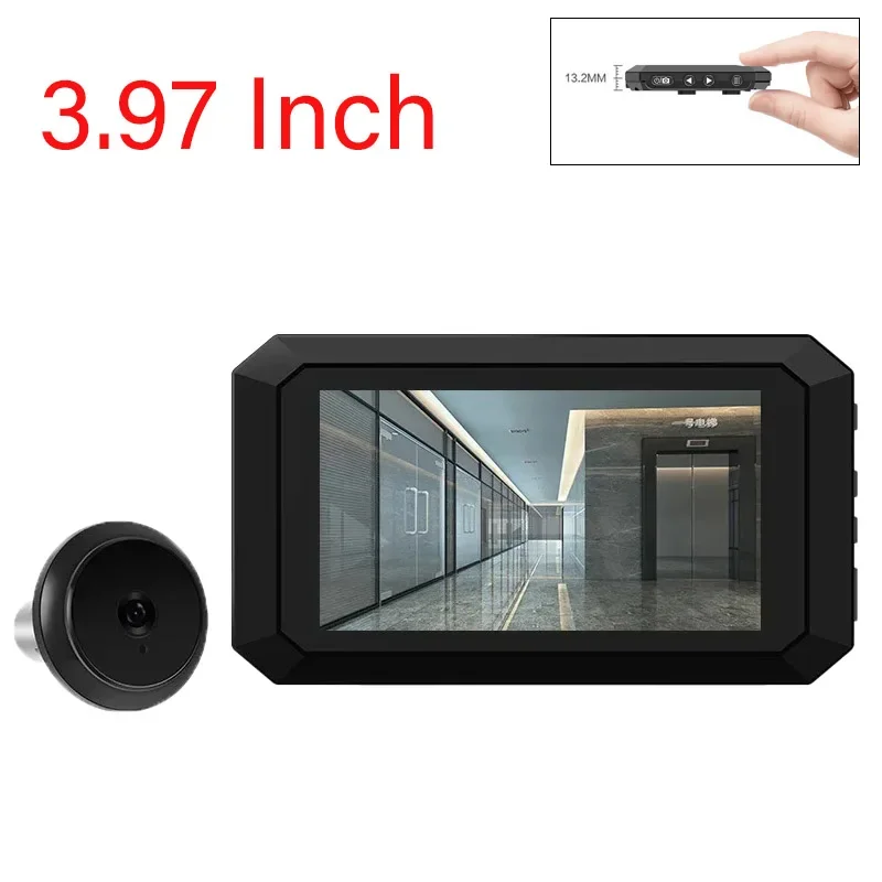 3.97 Inch Digital Magic Eye Electronic Viewfinder Color Night Vision Photo Recording Video Digital Peephole Door Viewer Camera
3.97 Inch Digital Magic Eye Electronic Viewfinder Color Night Vision Photo Recording Video Digital Peephole Door Viewer Camera