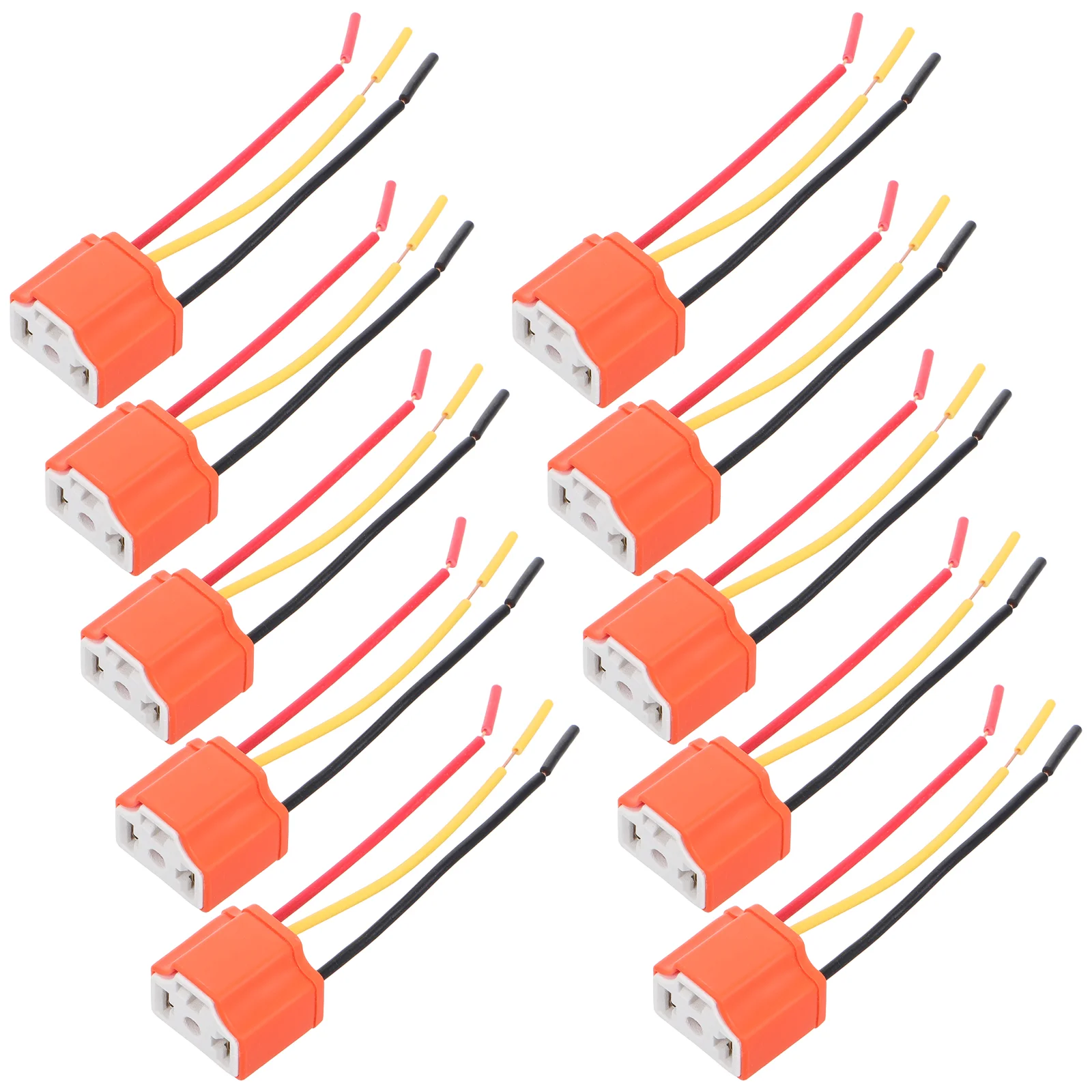 10 PCS Car Light Bulb Socket Adapter Headlight Wire Harness Motorcycle Ceramics Kit
10 PCS Car Light Bulb Socket Adapter Headlight Wire Harness Motorcycle Ceramics Kit