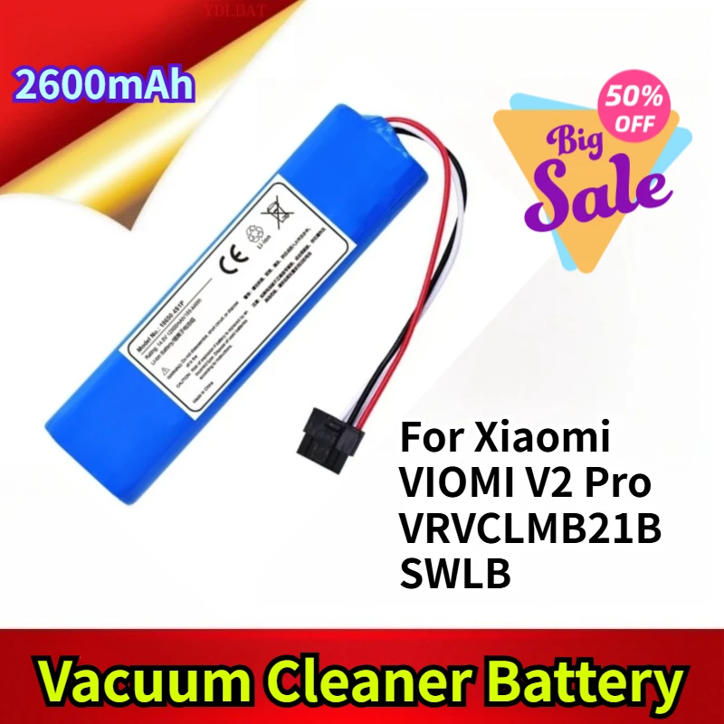 Аккумулятор для пылесоса Xiaomi VIOMI V2 Pro VRVCLMB21B SWLB, 2600 мАч, новый
Аккумулятор для пылесоса Xiaomi VIOMI V2 Pro VRVCLMB21B SWLB, 2600 мАч, новый