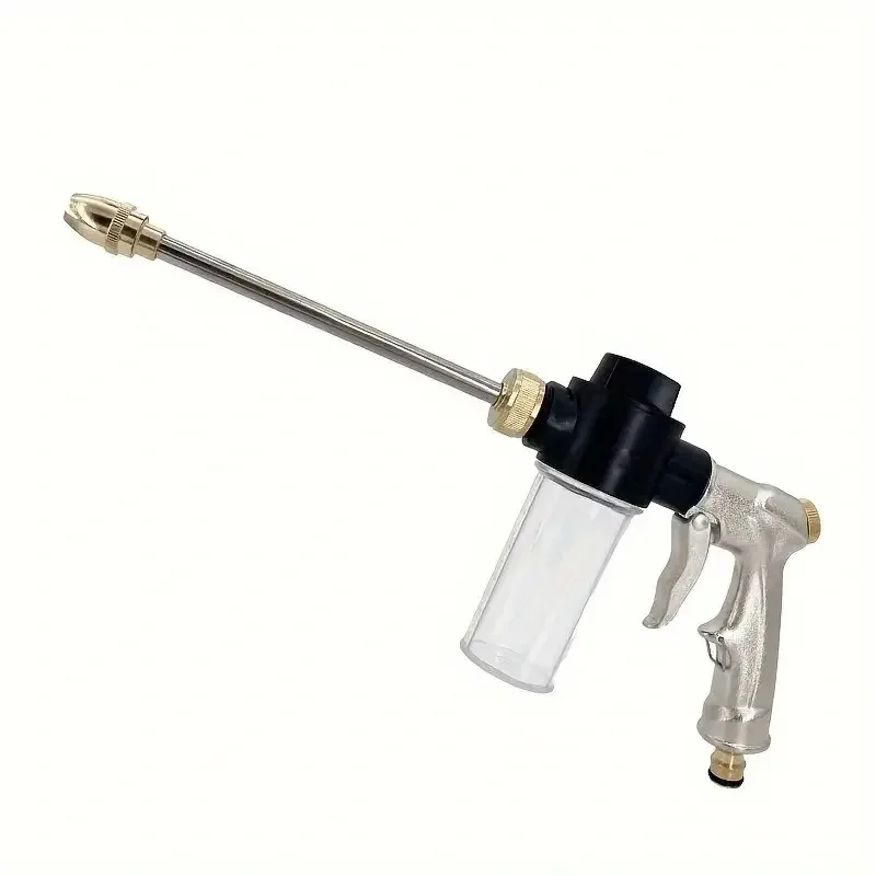 Full-Metal Extended Pole High-Pressure Water Gun for Home Use Foam Car Wash Sprinkler Watering Device
Full-Metal Extended Pole High-Pressure Water Gun for Home Use Foam Car Wash Sprinkler Watering Device