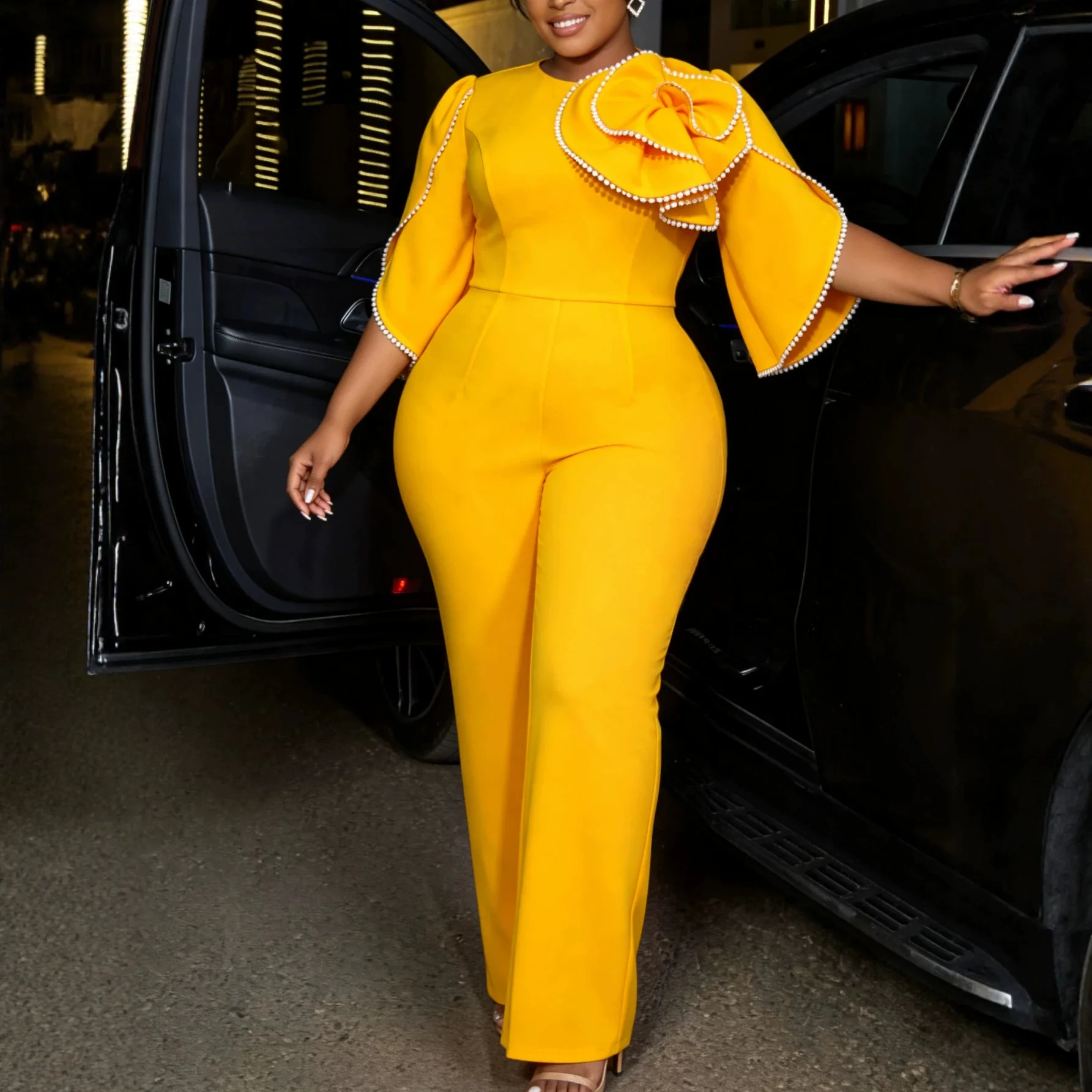 Africa Women Colorblock Mermaid Dresses O Neck Half Sleeves 3D Flowers Bodycon Celebrity Birthday Wedding Party Occasion Gowns
Africa Women Colorblock Mermaid Dresses O Neck Half Sleeves 3D Flowers Bodycon Celebrity Birthday Wedding Party Occasion Gowns