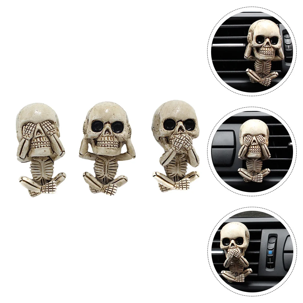 3 Pcs Car Air Freshener Vent Clips High Class Resin Skull Diffuser Essential Oil Accessories Halloween Gothic Room Decor
3 Pcs Car Air Freshener Vent Clips High Class Resin Skull Diffuser Essential Oil Accessories Halloween Gothic Room Decor