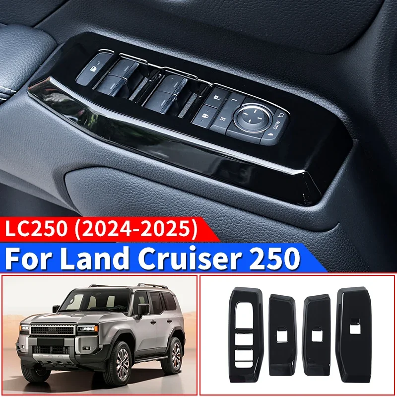 Для Toyota Land Cruiser 250 2024, украшение на панель управления окнами, защитная наклейка Prado LC250, аксессуары для интерьера, тюнинг
Для Toyota Land Cruiser 250 2024, украшение на панель управления окнами, защитная наклейка Prado LC250, аксессуары для интерьера, тюнинг