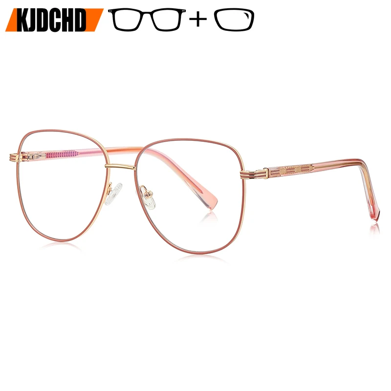 KJDCHD Retro Round Prescription Eyeglasses Women Metal Oval Frame With Photochromic Progressive Lenses
KJDCHD Retro Round Prescription Eyeglasses Women Metal Oval Frame With Photochromic Progressive Lenses