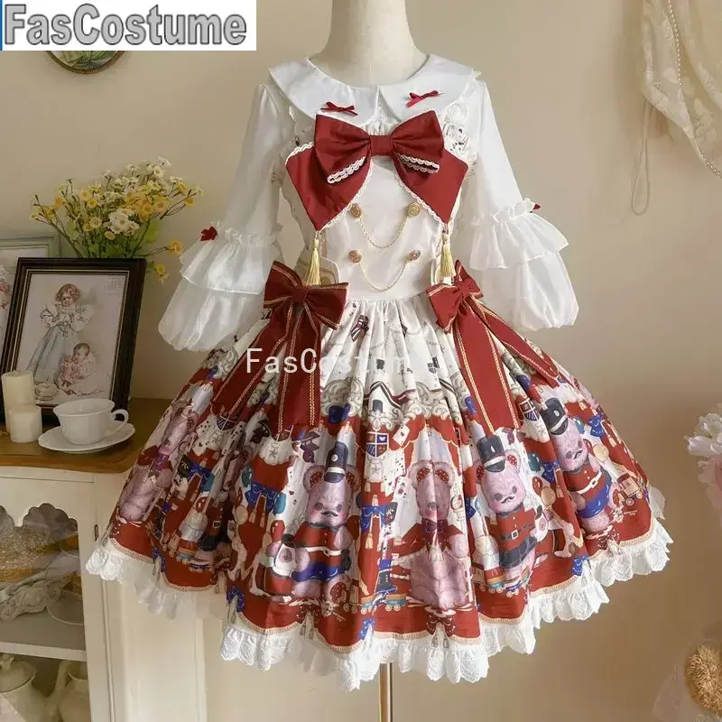 Kawaii Lolita Jsk платье женское милое кружевное платье с оборками мультяшный медведь вечерние мини-платья для девочек викторианское готическое платье принцессы с бантом
Kawaii Lolita Jsk платье женское милое кружевное платье с оборками мультяшный медведь вечерние мини-платья для девочек викторианское готическое платье принцессы с бантом