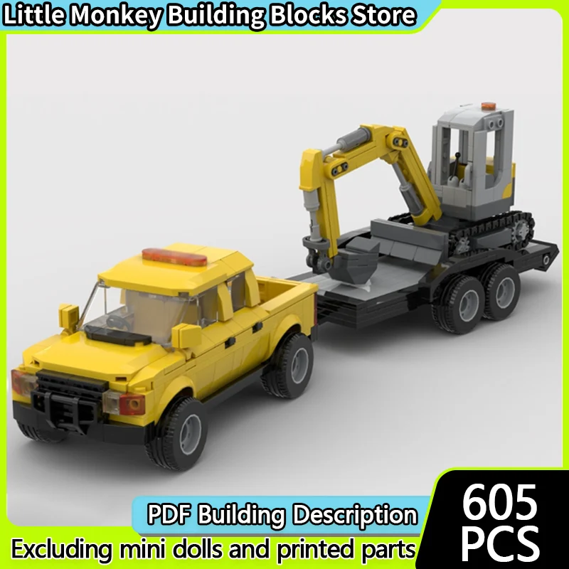 City Car Model MOC Building Bricks Pickup Truck And Small Excavator Modular Technology Children Holiday Gifts Assemble Toys Suit
City Car Model MOC Building Bricks Pickup Truck And Small Excavator Modular Technology Children Holiday Gifts Assemble Toys Suit