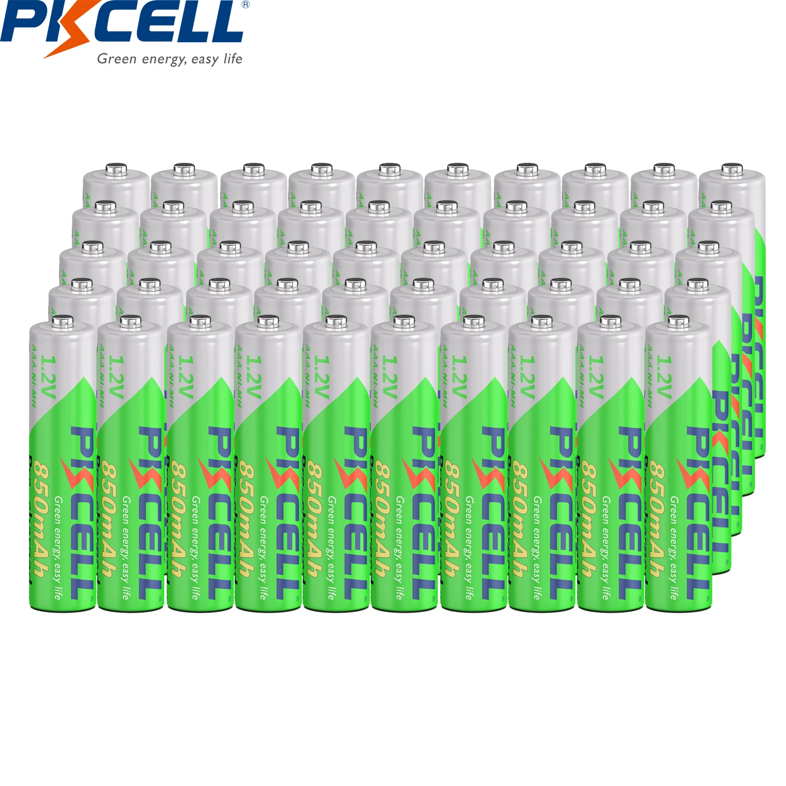 50PC PKCELL 850mAh 1.2V AAA NIMH Battery Pre-charged Batteries aaa Rechargeable batterie For Remote Control Toys
50PC PKCELL 850mAh 1.2V AAA NIMH Battery Pre-charged Batteries aaa Rechargeable batterie For Remote Control Toys