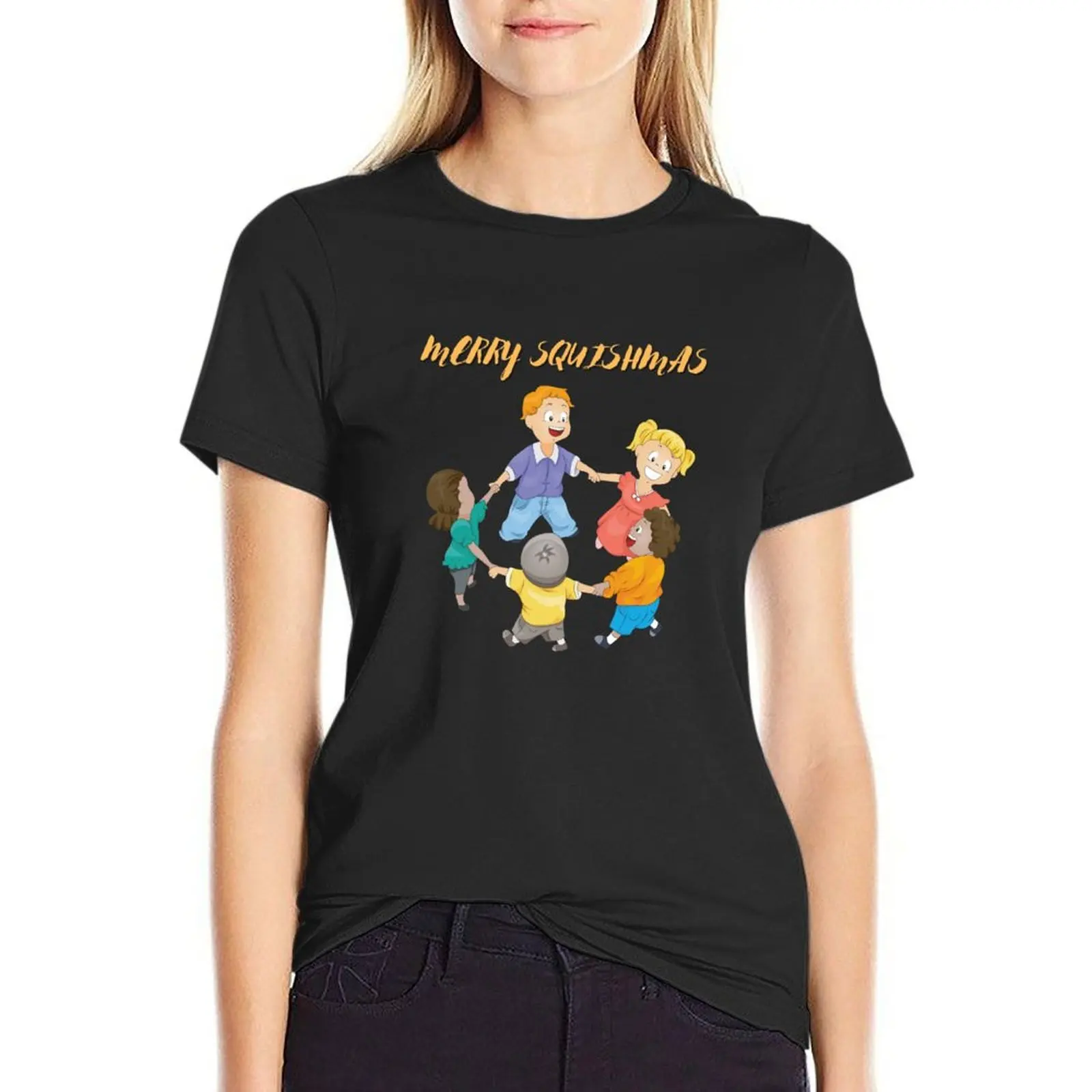 Merry Squishmas T-Shirt quick drying animal print shirt for girls sports fans summer clothes graphic t-shirts for Women
Merry Squishmas T-Shirt quick drying animal print shirt for girls sports fans summer clothes graphic t-shirts for Women