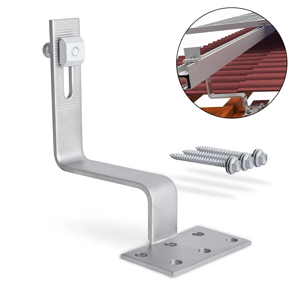 Stainless Steel Photovoltaic Roof Hooks Solar Panel Hook Bracket Roof Mounting Brackets For Solar System PV Accessories
Stainless Steel Photovoltaic Roof Hooks Solar Panel Hook Bracket Roof Mounting Brackets For Solar System PV Accessories