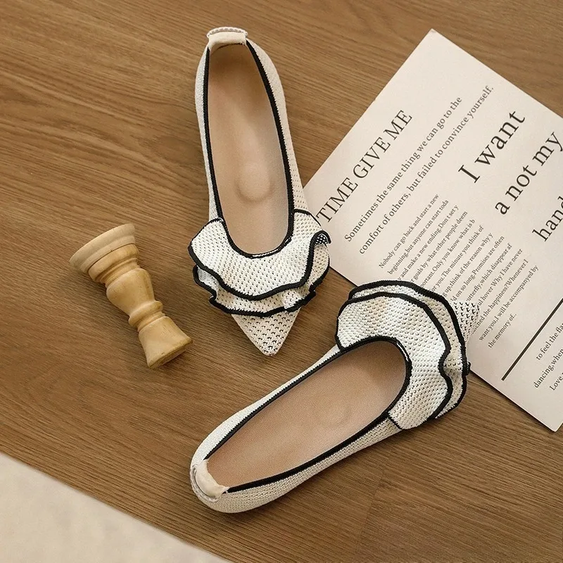 New Women's Shoes Elegant French Style Casual Shoes for Woman Comfortable Flat Bottom Work Shoe Designer Shoes Zapatos De Mujer
New Women's Shoes Elegant French Style Casual Shoes for Woman Comfortable Flat Bottom Work Shoe Designer Shoes Zapatos De Mujer