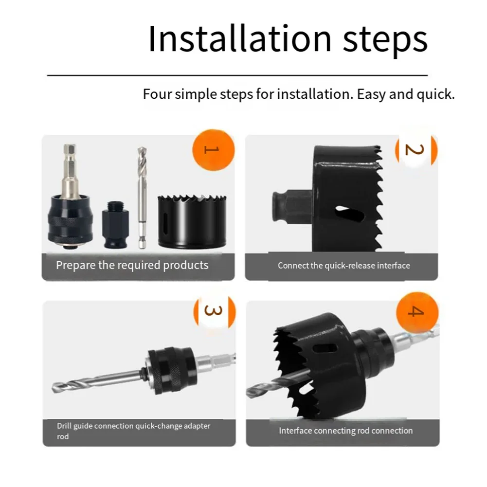 Woodworking Hole Opener with Selflocking Extensions Rod and Center Drill for Accurate Hole Drilling in Various Wood Types
Woodworking Hole Opener with Selflocking Extensions Rod and Center Drill for Accurate Hole Drilling in Various Wood Types