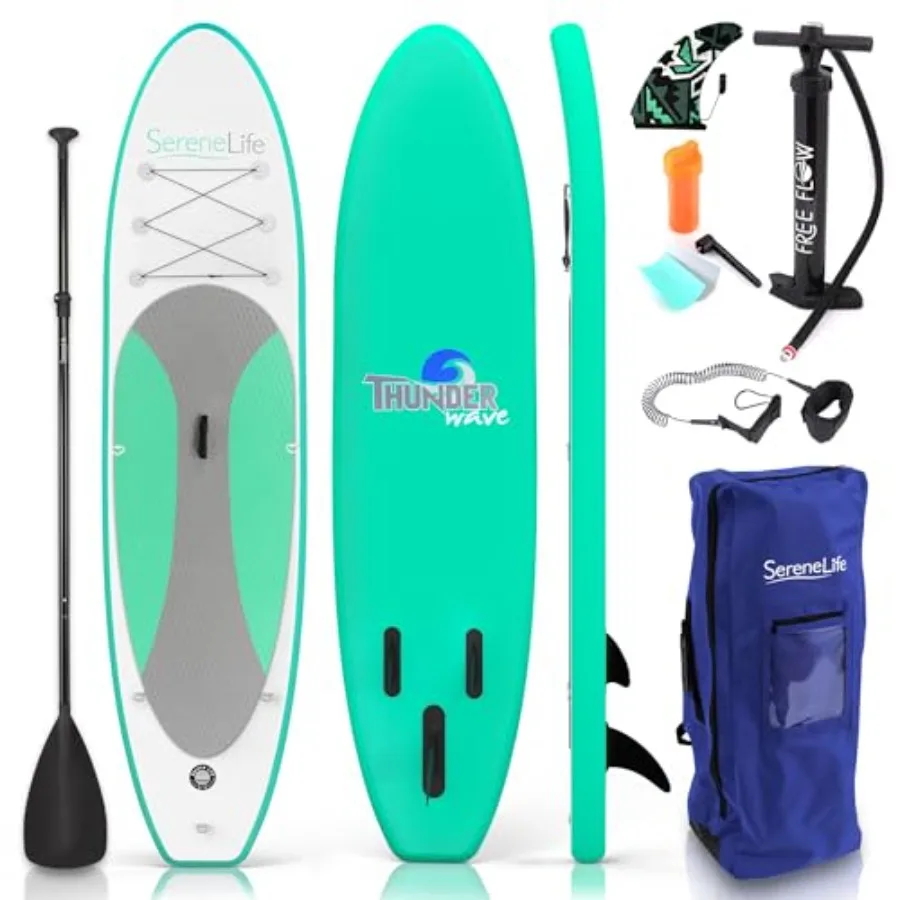 Inflatable Stand Up Paddle Board for outdoor water sports PVC material blue wide stable design with non-slip EVA deck pad
Inflatable Stand Up Paddle Board for outdoor water sports PVC material blue wide stable design with non-slip EVA deck pad