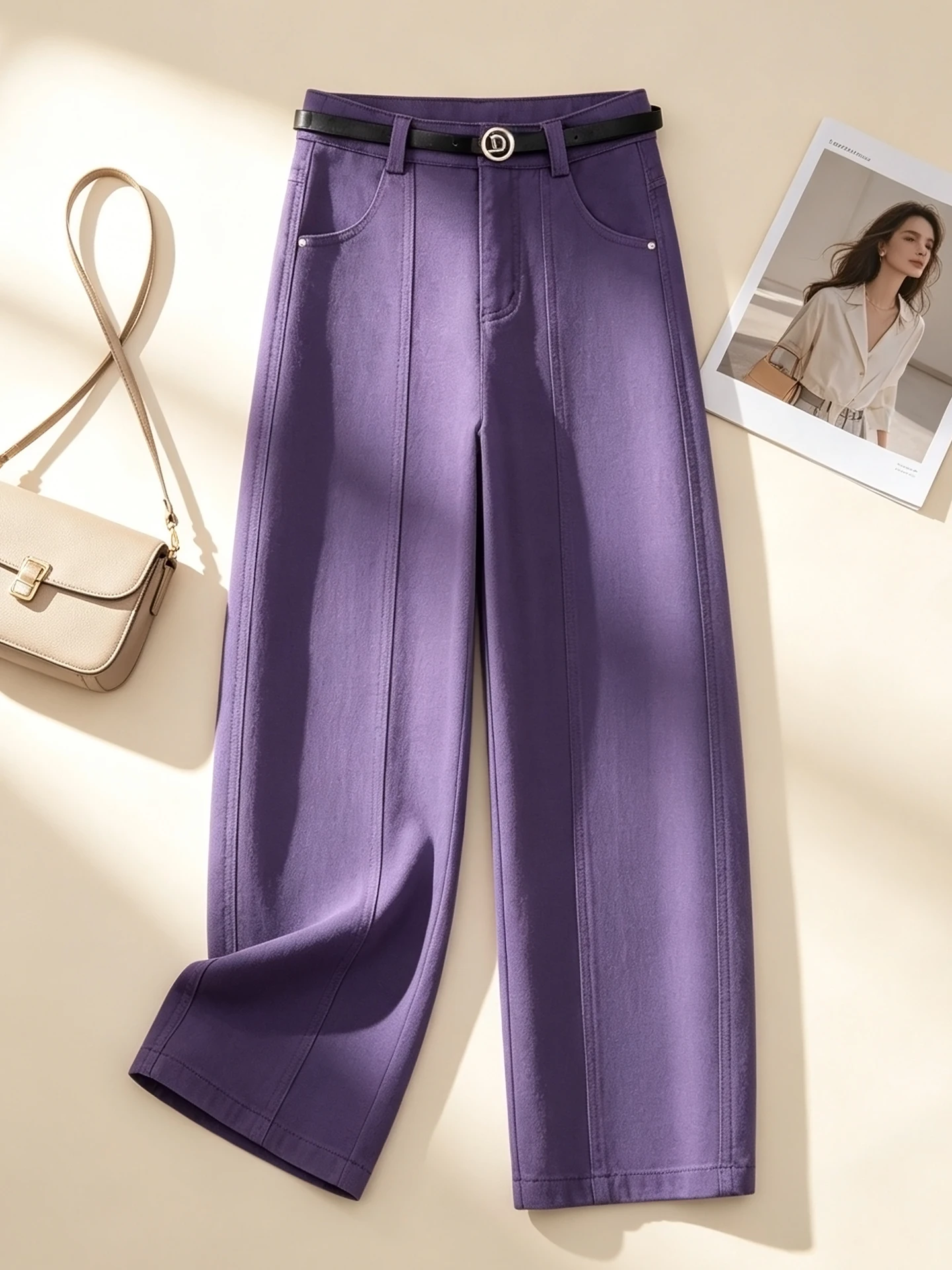 High Waist Slimming Casual Wide Leg Jeans Women's Summer Thin New Style Beautifully Crafted Cotton Denim Pants Dreamy Casual
High Waist Slimming Casual Wide Leg Jeans Women's Summer Thin New Style Beautifully Crafted Cotton Denim Pants Dreamy Casual