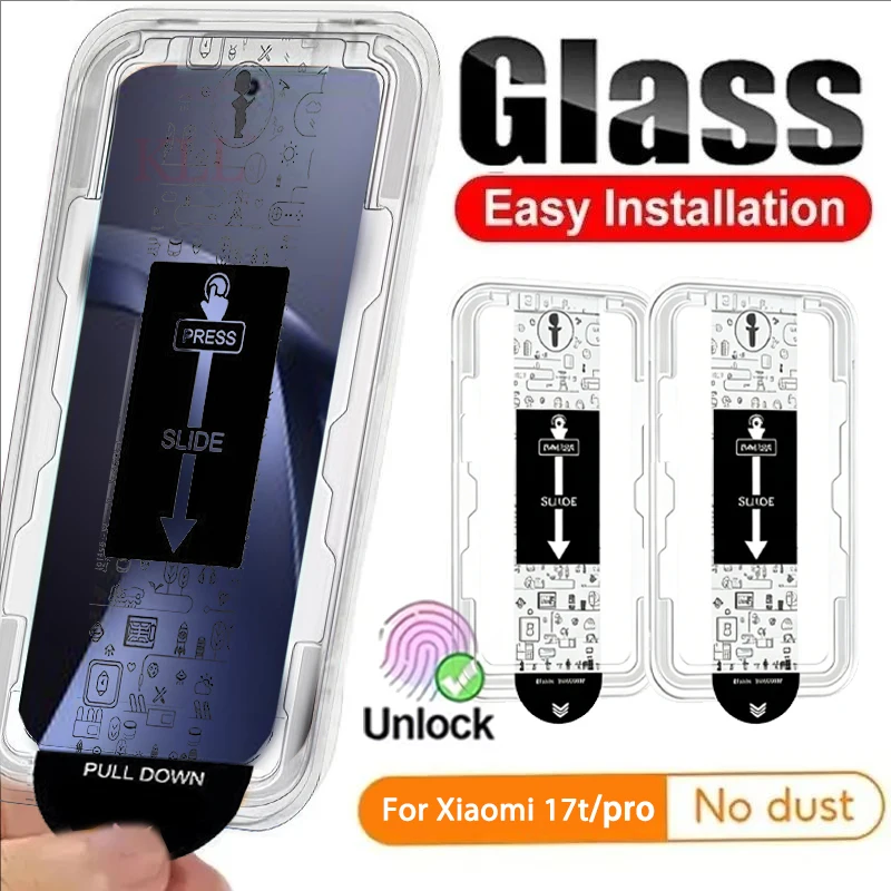 1/2pcs High-end Unlock Tempered Glass for Xiaomi 17t Pro 17 Max Anti Spy Screen Protector Dust Free Easy Installation Kit
1/2pcs High-end Unlock Tempered Glass for Xiaomi 17t Pro 17 Max Anti Spy Screen Protector Dust Free Easy Installation Kit