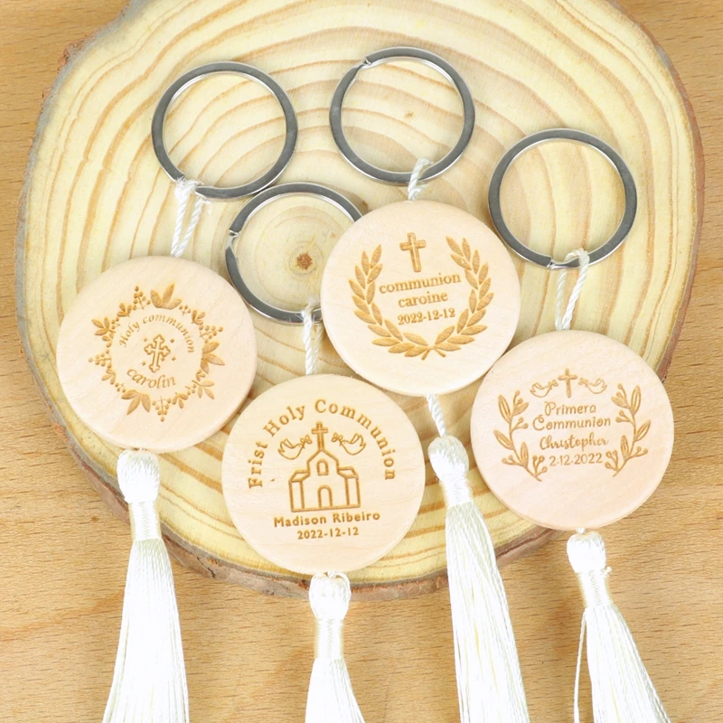 10pcs Custom Logo Round Wooden Keychain Personalized Wood Keychains With Tassels wedding frist Holy communion Christening
10pcs Custom Logo Round Wooden Keychain Personalized Wood Keychains With Tassels wedding frist Holy communion Christening