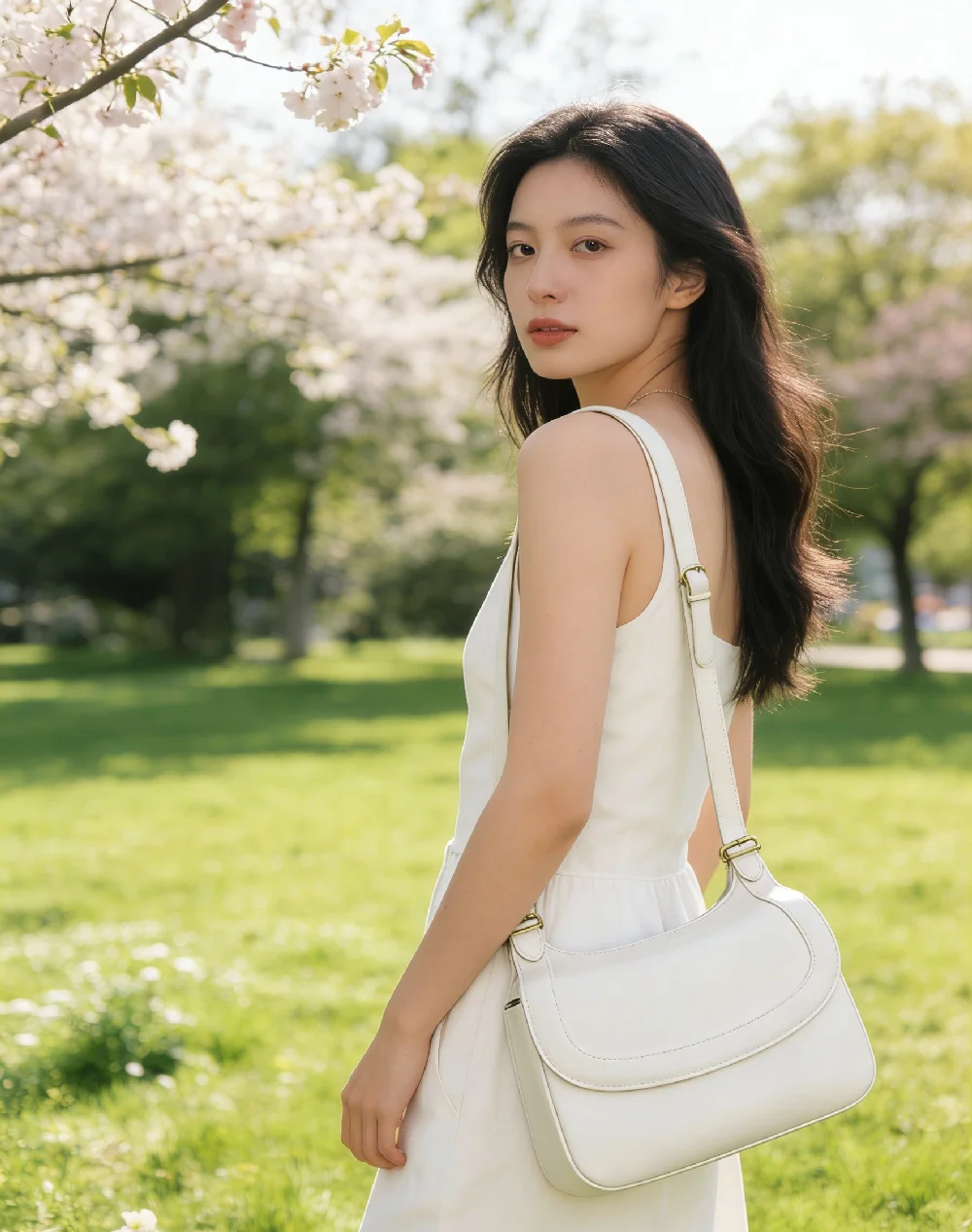 Trendy Saddle Bag Crossbody Fashion Wide Shoulder Strap Underarm Stylish Polyester Streetwear Medium Size Zipper Closure
Trendy Saddle Bag Crossbody Fashion Wide Shoulder Strap Underarm Stylish Polyester Streetwear Medium Size Zipper Closure