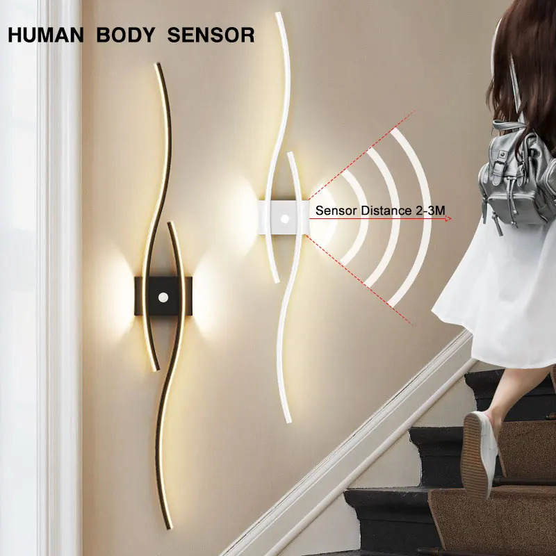 Nordic PIR Motion Human Sensor LED Wall Lights for Corridor Balcony Aisle Indoor LED Induction Wall Lamps Wall Sconce Lights
Nordic PIR Motion Human Sensor LED Wall Lights for Corridor Balcony Aisle Indoor LED Induction Wall Lamps Wall Sconce Lights