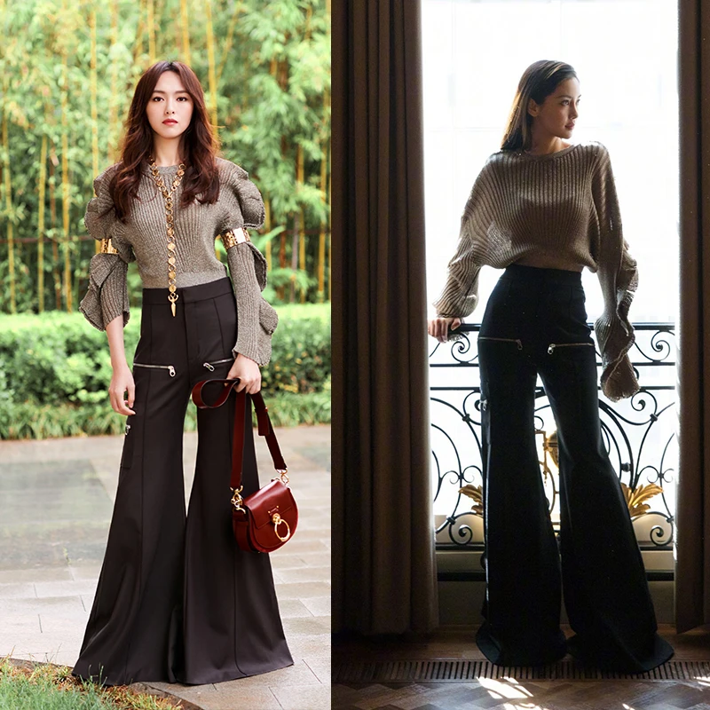 Walking with Wind Design Wide Leg Pants Long Trousers Slimming Effect Retro Style High Waist Casual Pants for Women
Walking with Wind Design Wide Leg Pants Long Trousers Slimming Effect Retro Style High Waist Casual Pants for Women