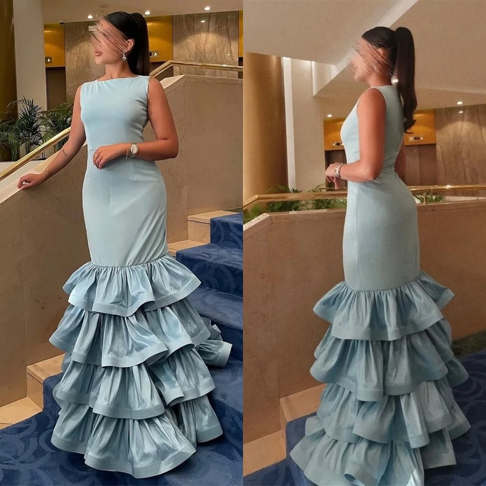 Customized Exquisite Blue Jersey Evening Dress Boho(Bohemian) Scoop Cap Sleeve Sleeveless Zipper Back Bespoke Occasion Gowns
Customized Exquisite Blue Jersey Evening Dress Boho(Bohemian) Scoop Cap Sleeve Sleeveless Zipper Back Bespoke Occasion Gowns