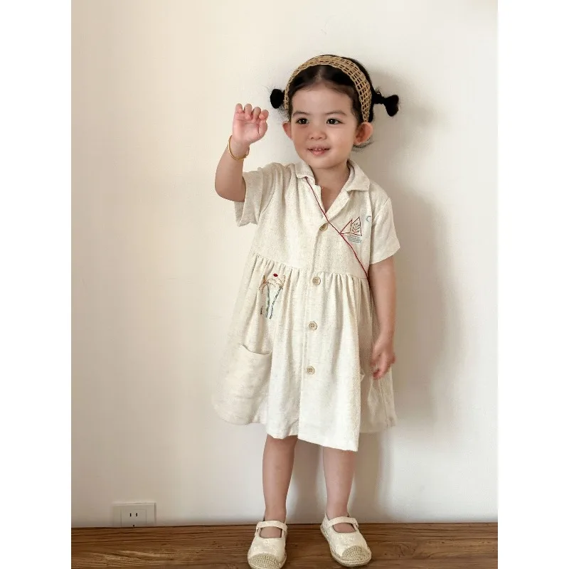 Children's Summer Linen Shirt Set for Boys, New Summer Clothes for Babies, Stylish Girls, Short Sleeved Dress for Siblings
Children's Summer Linen Shirt Set for Boys, New Summer Clothes for Babies, Stylish Girls, Short Sleeved Dress for Siblings