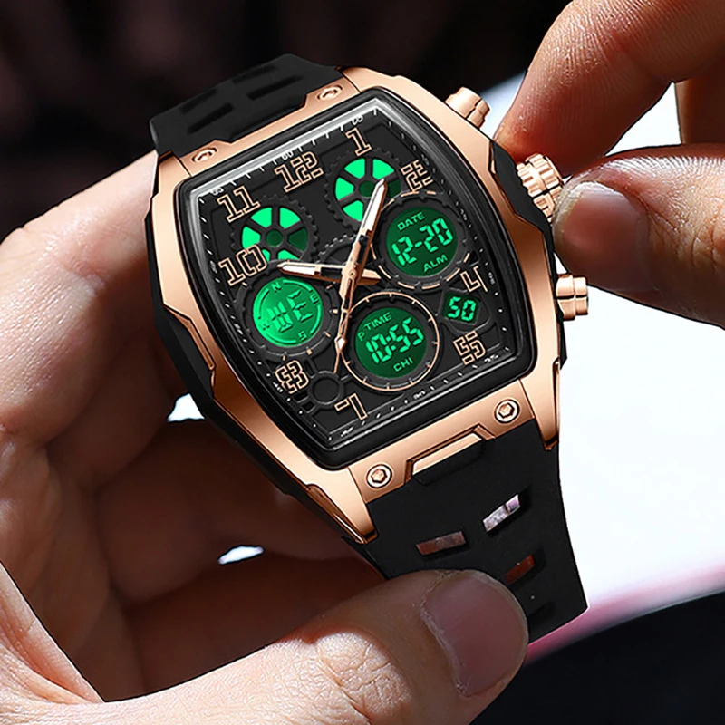 Chronograph Men Dual Display Watches For Male Clock 2025 Top Brand Luxury Military Silicone Band Men Wrist Watch Sports Digital
Chronograph Men Dual Display Watches For Male Clock 2025 Top Brand Luxury Military Silicone Band Men Wrist Watch Sports Digital