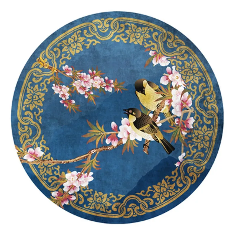 Chinese Round Non-Slip Floor Mat, Flower and Bird Carpet, Living Room and Bedroom, Household, New
Chinese Round Non-Slip Floor Mat, Flower and Bird Carpet, Living Room and Bedroom, Household, New