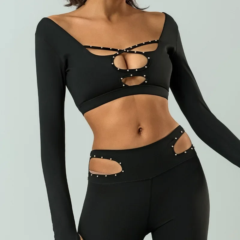 Fitness Long Sleeved Women's Chest Cushion with High Elasticity Quick Drying Bead Technology, Running Sports High Waisted Top
Fitness Long Sleeved Women's Chest Cushion with High Elasticity Quick Drying Bead Technology, Running Sports High Waisted Top