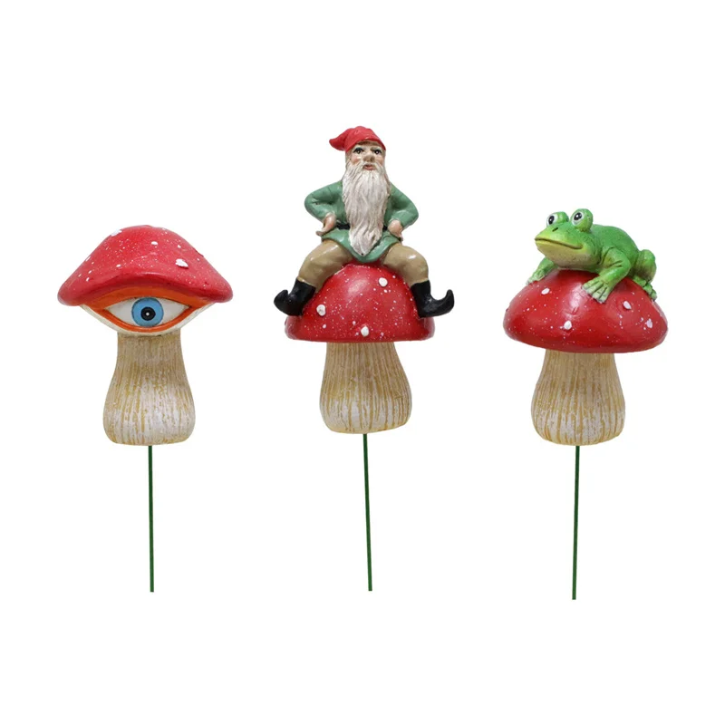 3pcs Gnome Frog Mushroom Figurines Mushroom Decor Plant Stake Fairy Garden Accessories Plant Pots Yard Patio Porch Lawn Decor
3pcs Gnome Frog Mushroom Figurines Mushroom Decor Plant Stake Fairy Garden Accessories Plant Pots Yard Patio Porch Lawn Decor