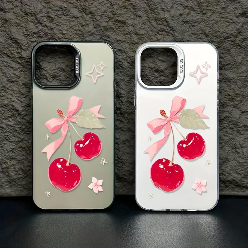 Red cherries phone case for iPhone 17 16 15 14 13 12 11 Pro/ Max/Plus shock-proof rear cover anti-fingerprint
Red cherries phone case for iPhone 17 16 15 14 13 12 11 Pro/ Max/Plus shock-proof rear cover anti-fingerprint