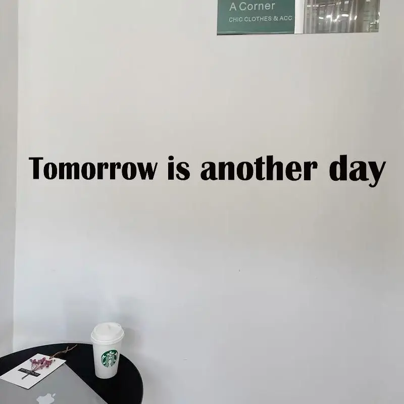 Tomorrow Is Another Day Nordic Style Stickers English Letter Stickers Bedroom Coffee Shop Decoration Wall Inspirational English
Tomorrow Is Another Day Nordic Style Stickers English Letter Stickers Bedroom Coffee Shop Decoration Wall Inspirational English