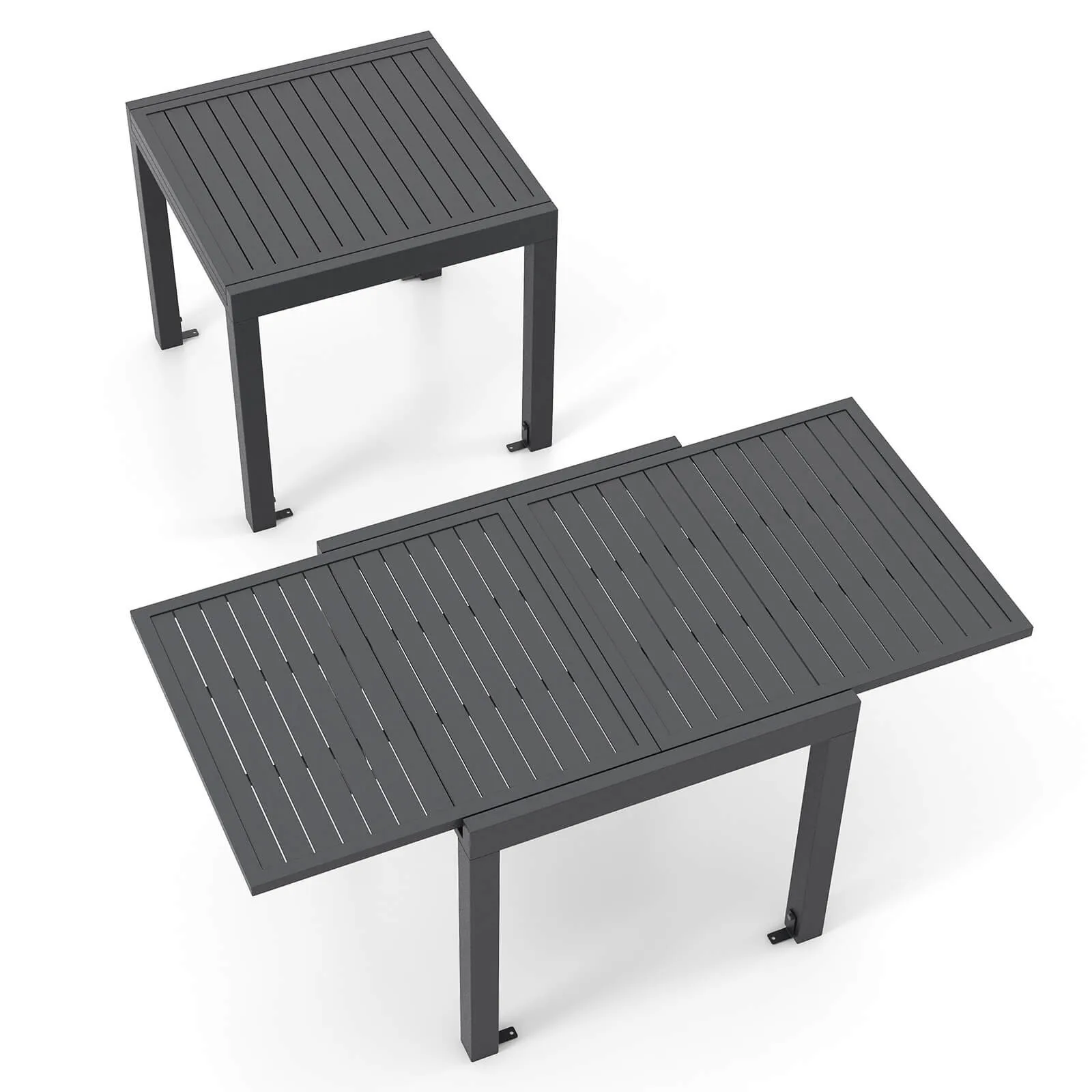 31.5"-63" Expandable Patio Dining Table with Slatted Tabletop for Porch
31.5"-63" Expandable Patio Dining Table with Slatted Tabletop for Porch