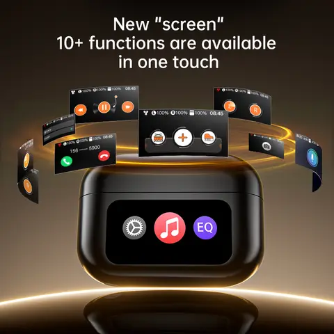Unisex Wireless Noise Cancelling Real Time Translation Headphones Intelligent Touch Control for Office And Sports Earbuds