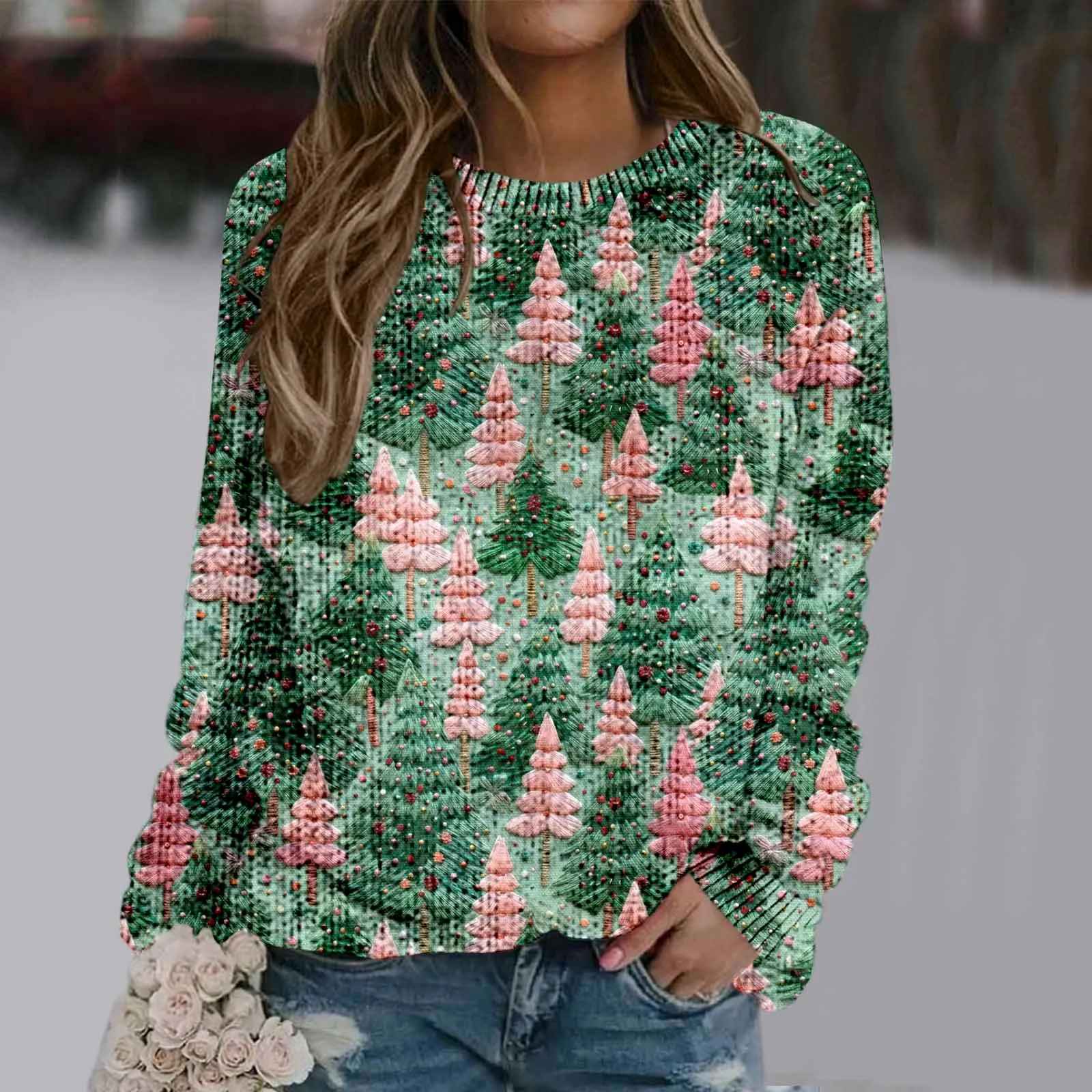 Christmas Sweater For Women Pullover Sweaters for Women Graphic Women's Pullover Sweaters for Leggings Womens Petite Sweaters
Christmas Sweater For Women Pullover Sweaters for Women Graphic Women's Pullover Sweaters for Leggings Womens Petite Sweaters