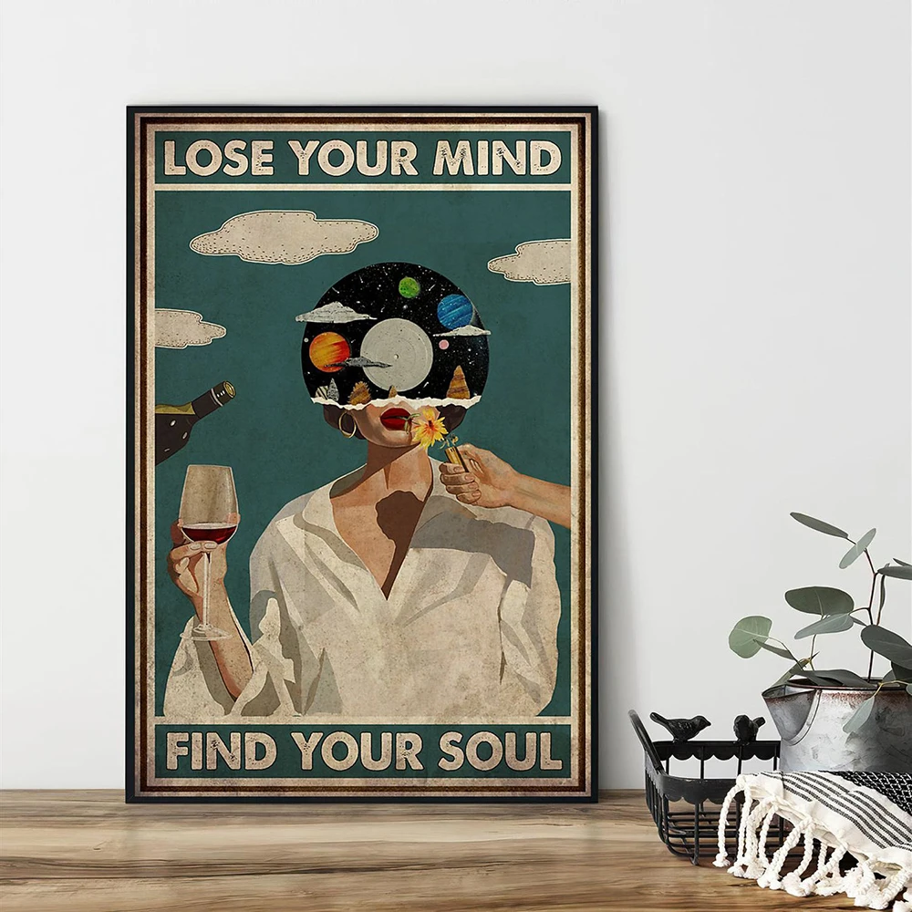 Vintage Poster Lose Your Mind Find Your Soul Quote Mental Poster And Prints Music Wall Art Modern Painting Pictures Home Decor
Vintage Poster Lose Your Mind Find Your Soul Quote Mental Poster And Prints Music Wall Art Modern Painting Pictures Home Decor