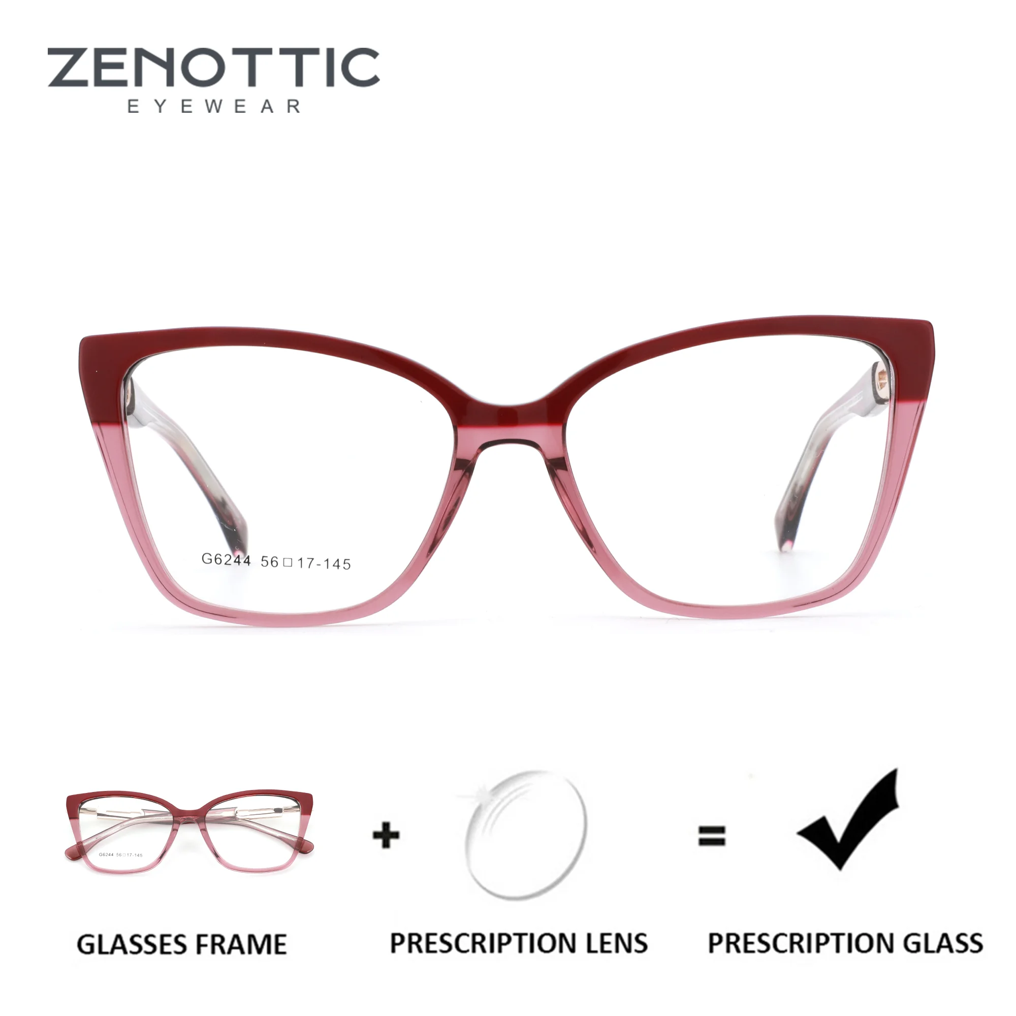 ZENOTTIC (M Size) New Arrivals Butterfly Prescription Eyeglasses for Handmade Acetat Photochromic Optical Glasses for Women
ZENOTTIC (M Size) New Arrivals Butterfly Prescription Eyeglasses for Handmade Acetat Photochromic Optical Glasses for Women