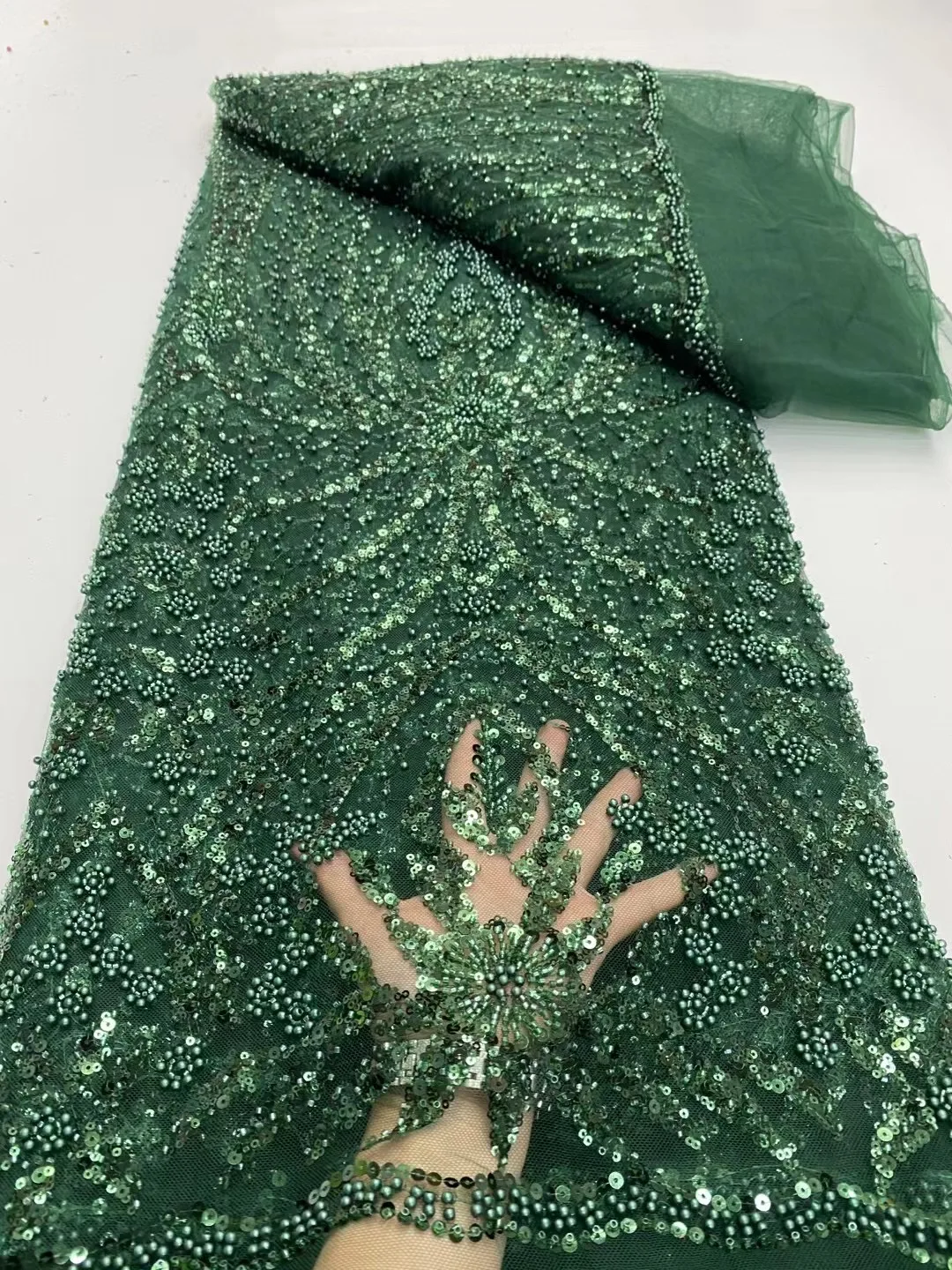African Nigerian Tulle Lace Fabric, Sequins Sewing, Guipure Beads, Stone Embroidery Dresses, High Quality, 2024 5Yards, DP0330
African Nigerian Tulle Lace Fabric, Sequins Sewing, Guipure Beads, Stone Embroidery Dresses, High Quality, 2024 5Yards, DP0330