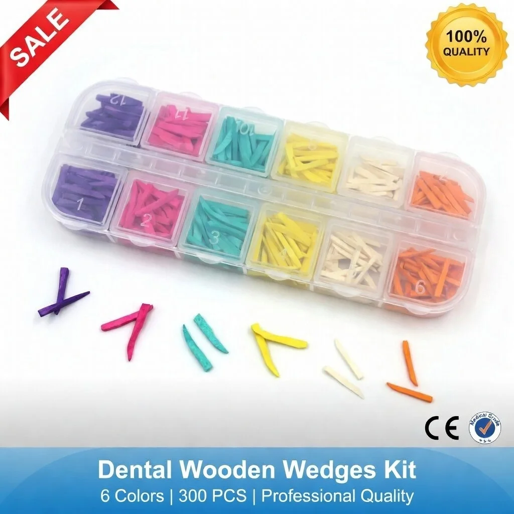 HussanDental 300 шт./набор Одноразовые стоматологические контурные деревянные клинки для реставрации межзубных промежутков
HussanDental 300 шт./набор Одноразовые стоматологические контурные деревянные клинки для реставрации межзубных промежутков