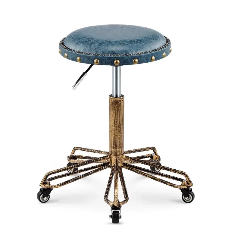 European Style Retro Beauty Stool Rotating Lifting Pulley Barber Chair Creative Personality Makeup Chair for Home Bedroom
European Style Retro Beauty Stool Rotating Lifting Pulley Barber Chair Creative Personality Makeup Chair for Home Bedroom