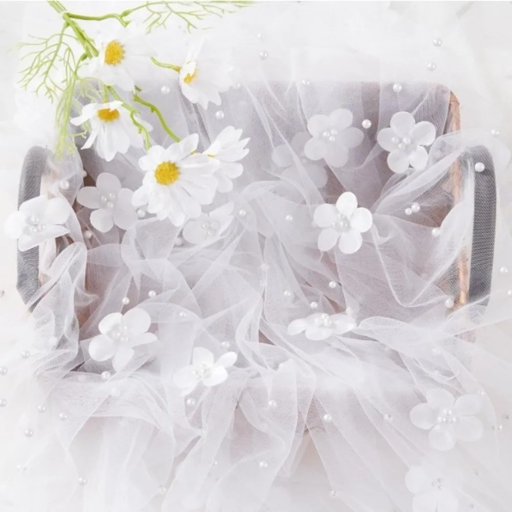 Elegant Flower Pearl Tablecloth Pearl Embellishments Semi-Transparent Table Runner Romantic Decorative Gauze Tablecloth
Elegant Flower Pearl Tablecloth Pearl Embellishments Semi-Transparent Table Runner Romantic Decorative Gauze Tablecloth