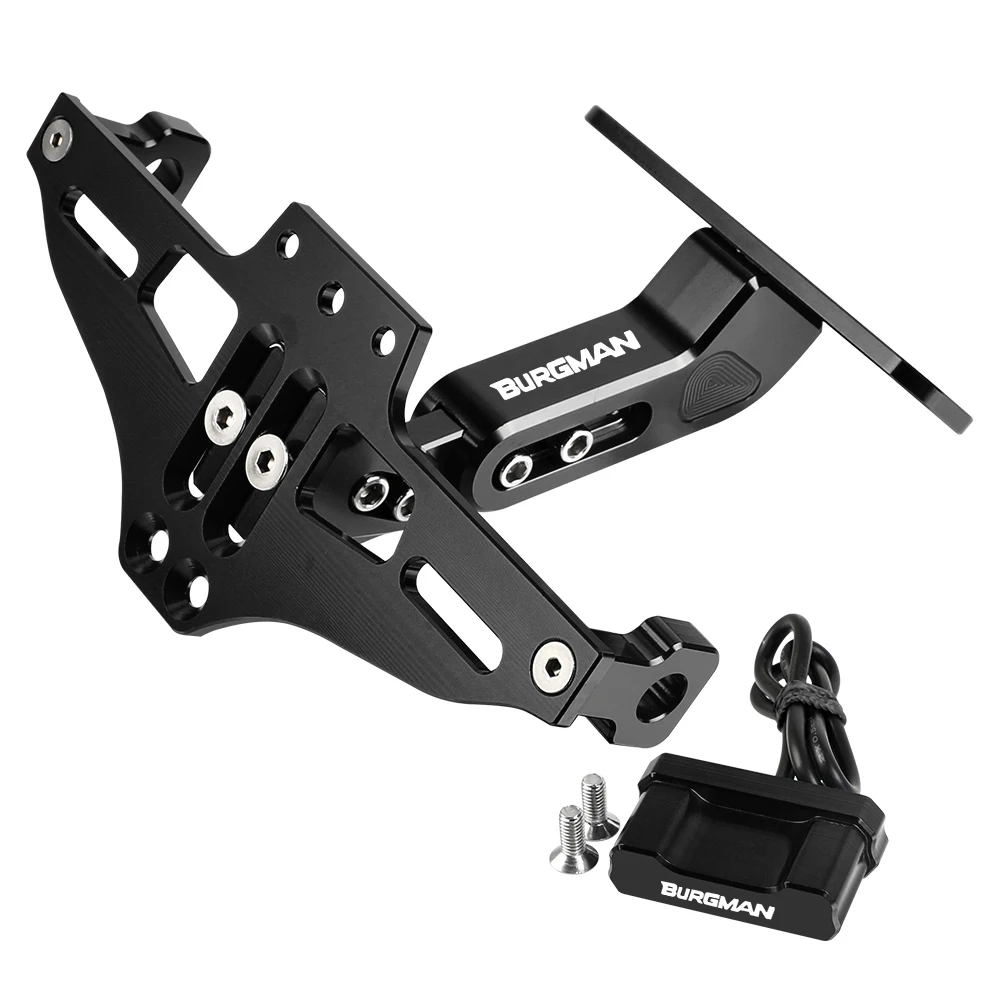 For Suzuki BURGMAN 125 200 400 BURGMAN650 BURGMAN400 Access Turn Signal Light Adjustable Tail Eliminator License Plate Bracket
For Suzuki BURGMAN 125 200 400 BURGMAN650 BURGMAN400 Access Turn Signal Light Adjustable Tail Eliminator License Plate Bracket